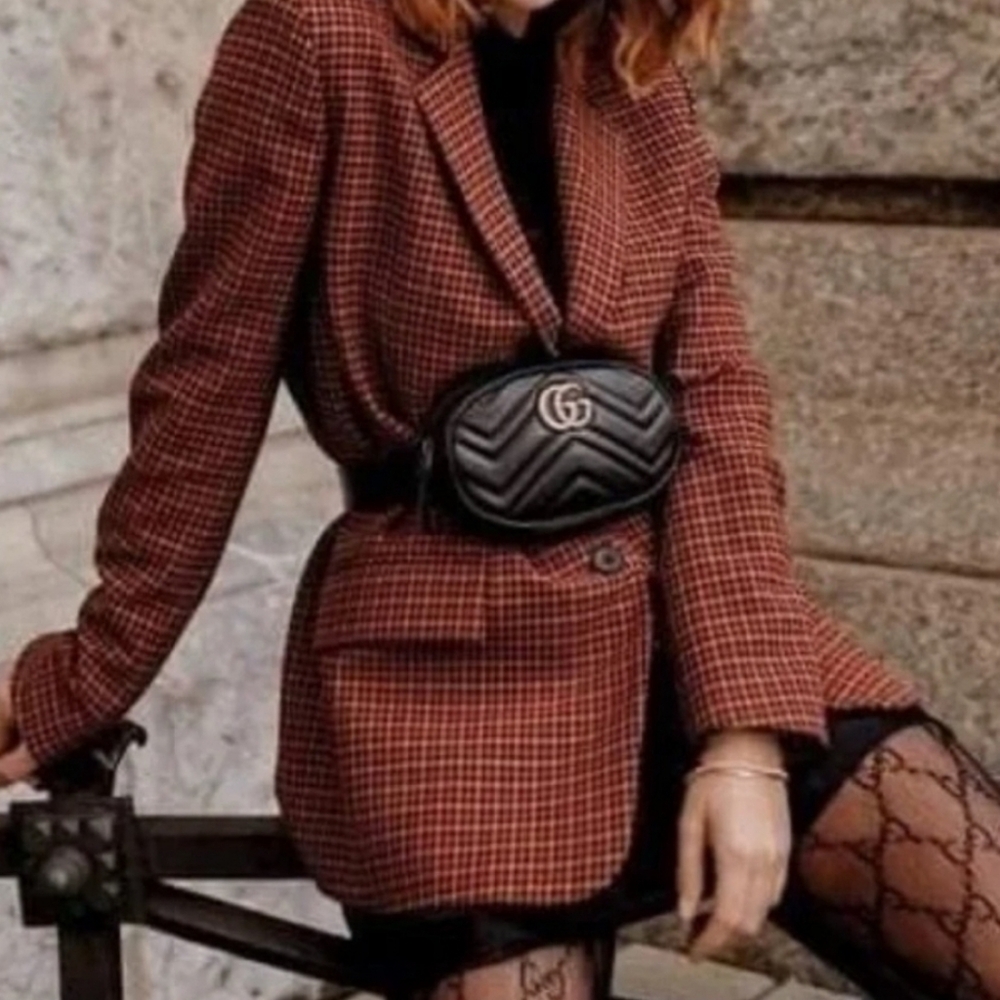 🖤 Gucci Marmont GG leather beltbag